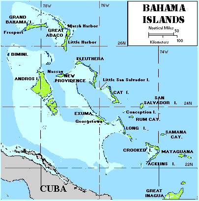 Bahama Islands Map