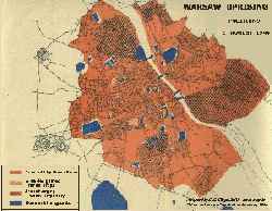 map Warsaw 1944